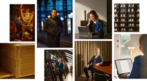 Grid of people who use E-conomic