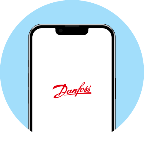 Loading screen of the Danfoss AI app
